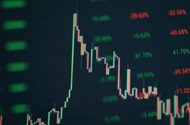 Commodity Risk Management a chart on a computer screen