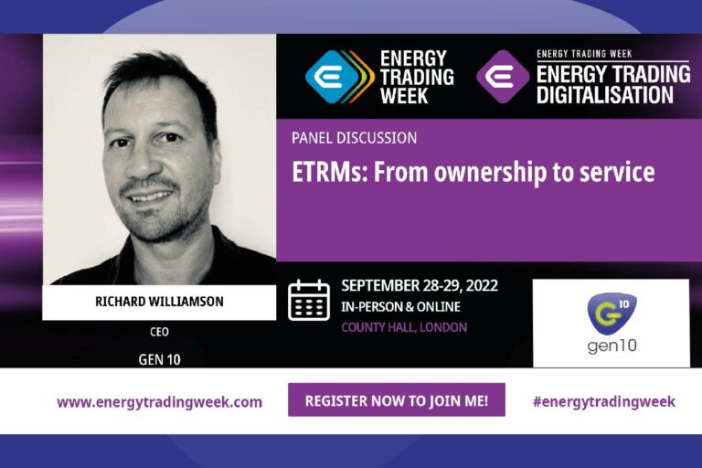 Join Gen10 at Energy Trading Week