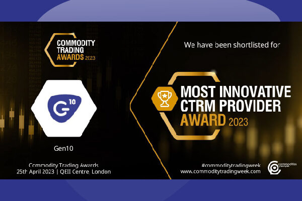 Gen10 Most Innovative CTRM Award