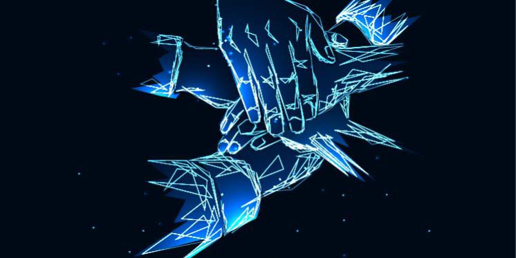 working together online